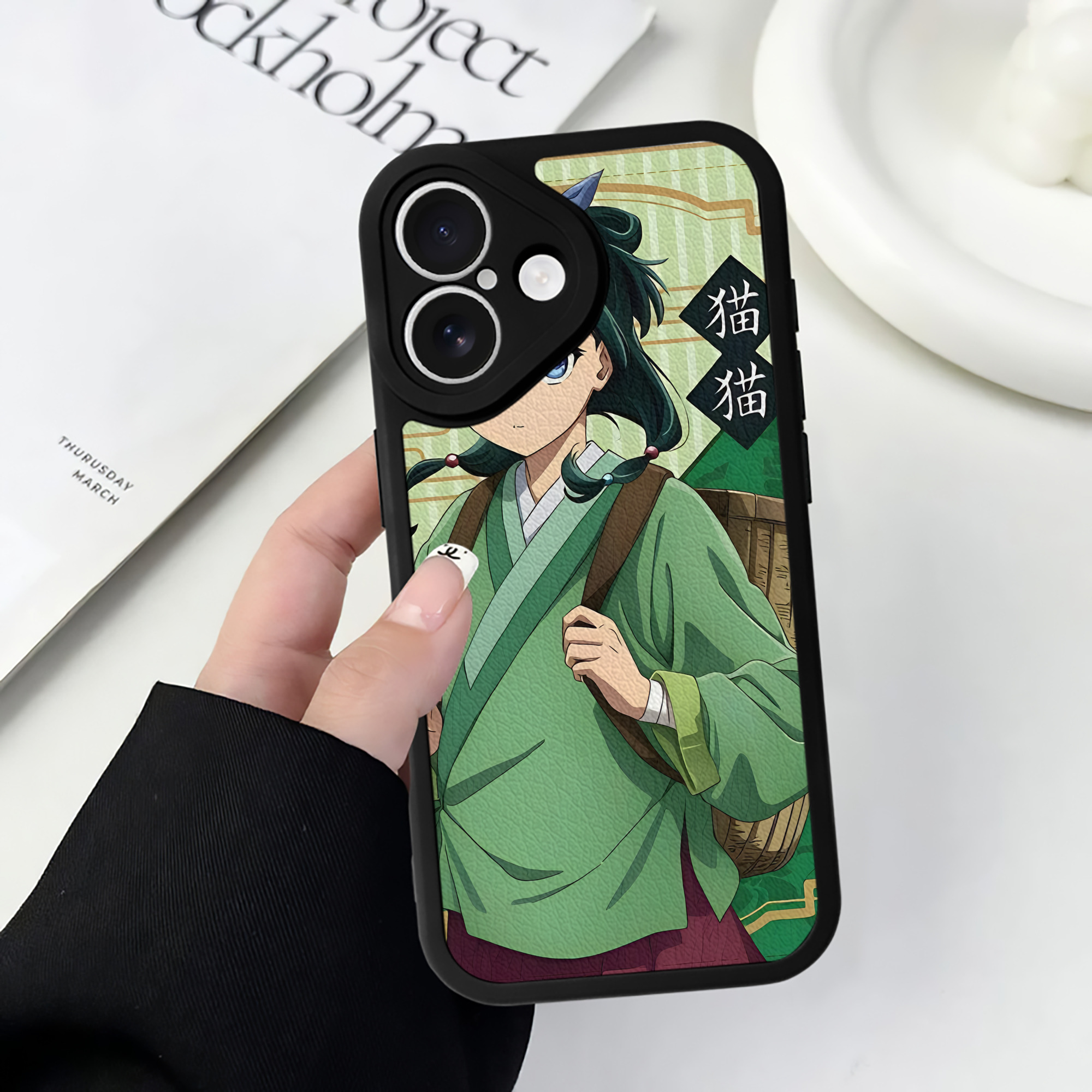 薬屋のひとりごと The Apothecary Diaries 【iPhone 16シリーズ対応】シリコンスマホケース（レザー調） 材質：シリコン